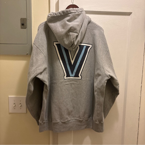 Men’s vintage Champion Gray Villanova university Pullover Hoodie size XL - Picture 7 of 8